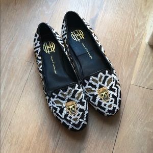 Beaded flats from House of Harlow